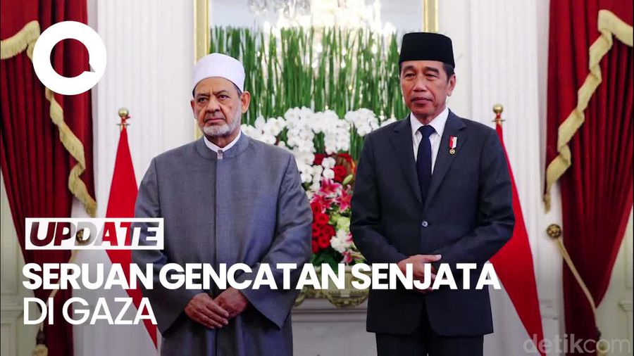 Jokowi-Imam Besar Al Azhar Mesir Bicara Konflik di Gaza