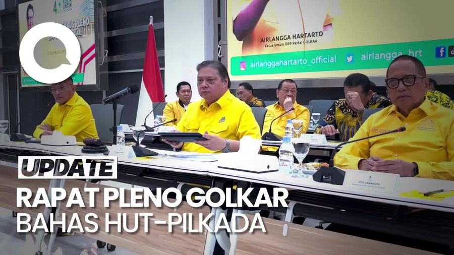 Golkar Gelar Rapat Pleno Persiapan HUT dan Pilkada, RK-Airin Hadir