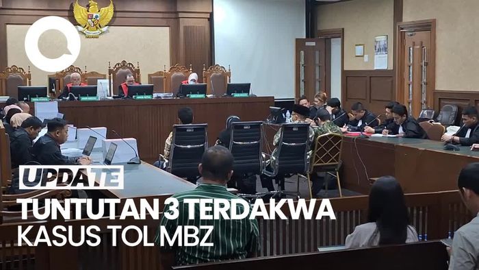 3 Terdakwa Kasus Korupsi Tol MBZ Dituntut 4 hingga 5 Tahun Penjara
