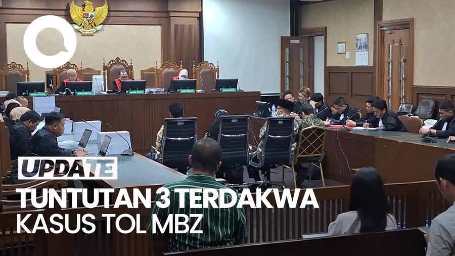 3 Terdakwa Kasus Korupsi Tol MBZ Dituntut 4 hingga 5 Tahun Penjara