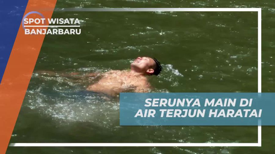 Merasakan Kesegaran Air Terjun Haratai Banjarbaru