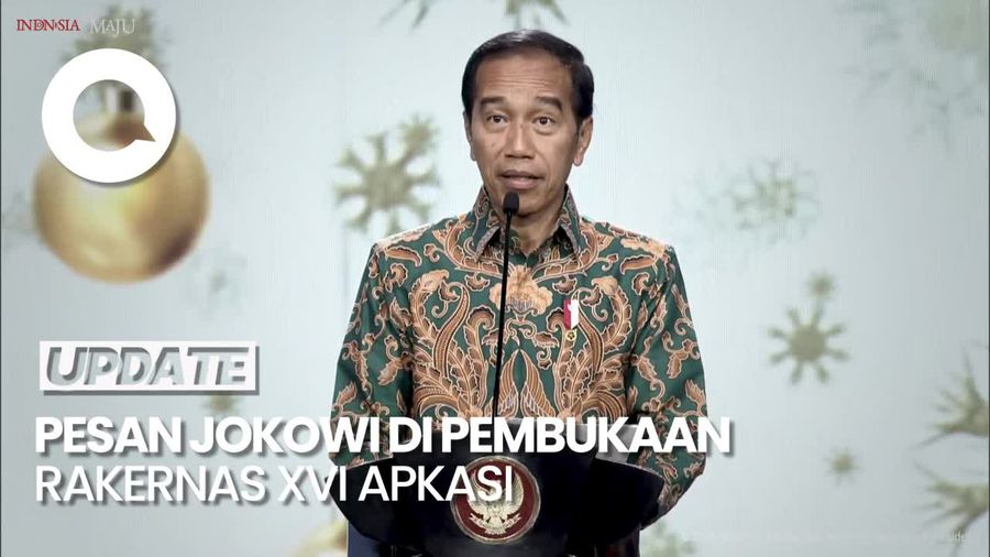 Buka Rakernas XVI Apkasi, Jokowi Kritik Penggunaan Barang Lokal Cuma 41%