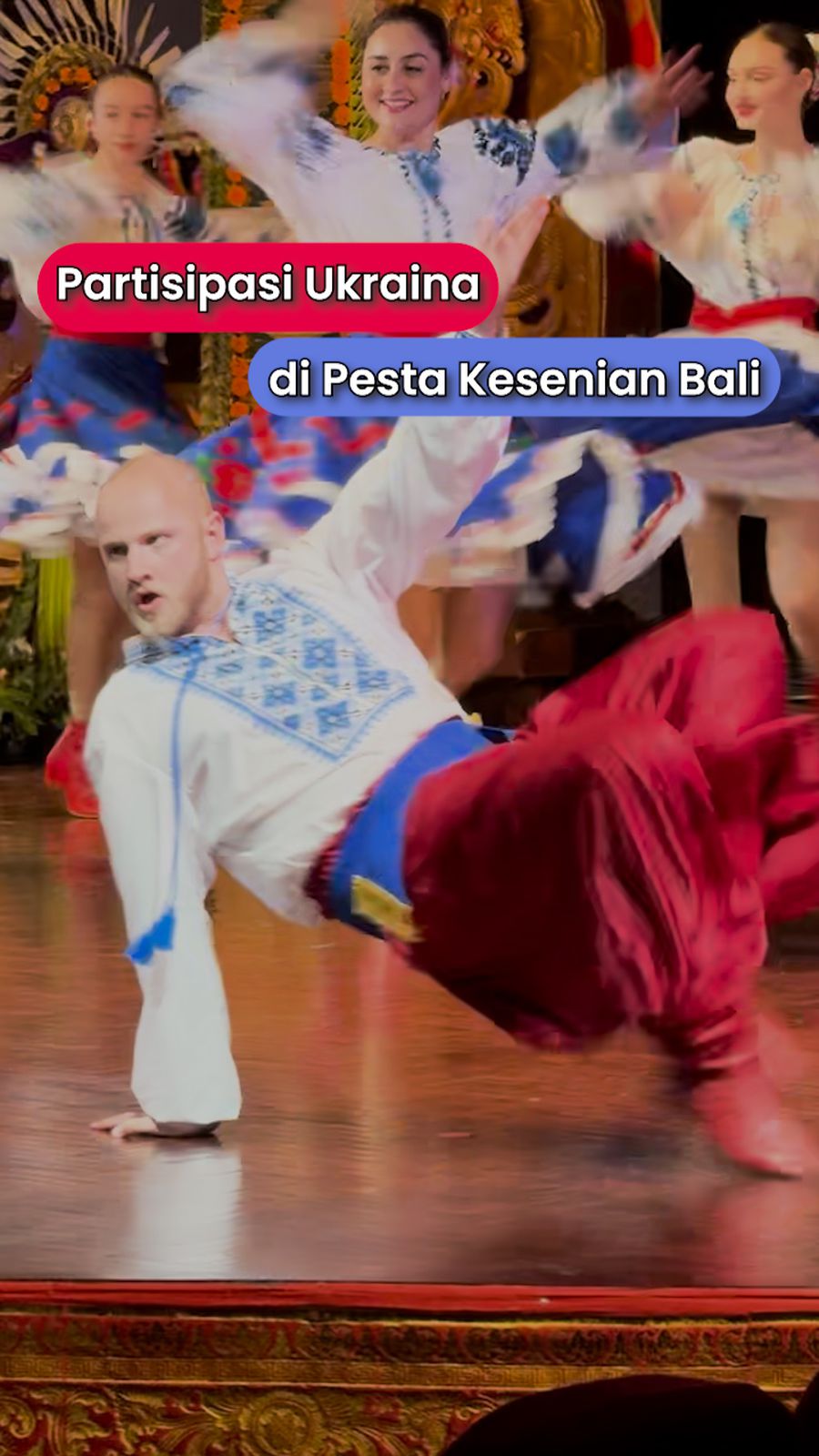 Aksi Unjuk Gigi Ukraina di Pesta Kesenian Bali
