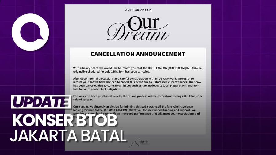 Pernyataan Promotor soal Batalnya Konser BTOB Jakarta