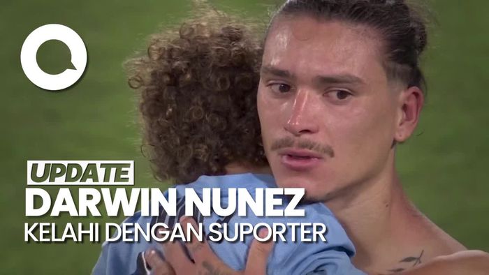 Darwin Nunez Terekam Baku Pukul dengan Suporter Kolombia