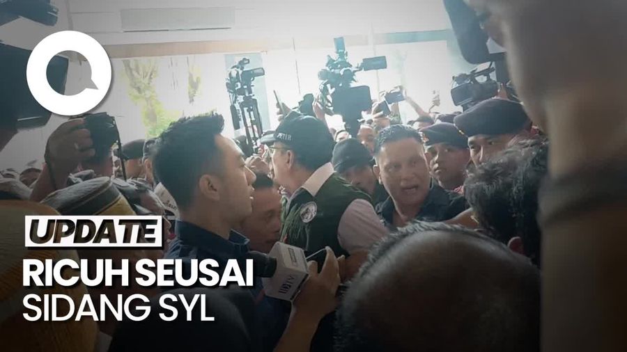 Ricuh Seusai Sidang SYL: Pagar Pembatas Sidang Roboh, Wartawan Ditendang