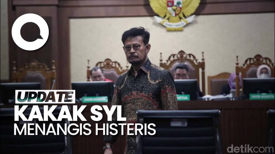 Keluarga SYL Menangis Histeris saat Dengar Vonis 10 Tahun Bui