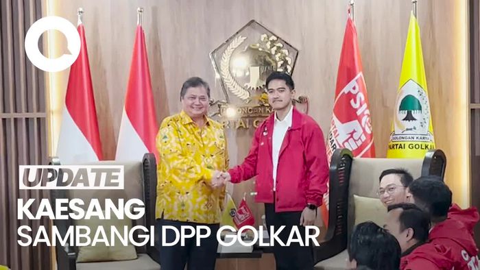 Tiba di DPP Golkar, Kaesang Disambut Hangat Airlangga Hartarto