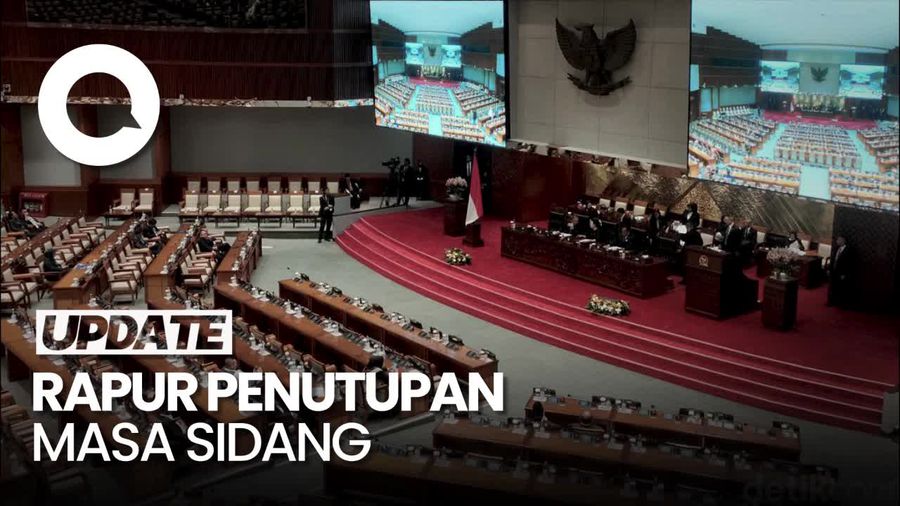 DPR RI Gelar Paripurna Penutupan Masa Sidang, 159 Anggota Izin