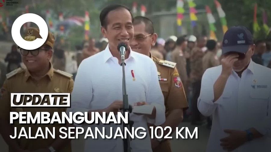 Jokowi Resmikan Inpres Jalan Daerah di Lampung Utara, Anggaran Rp 806 M
