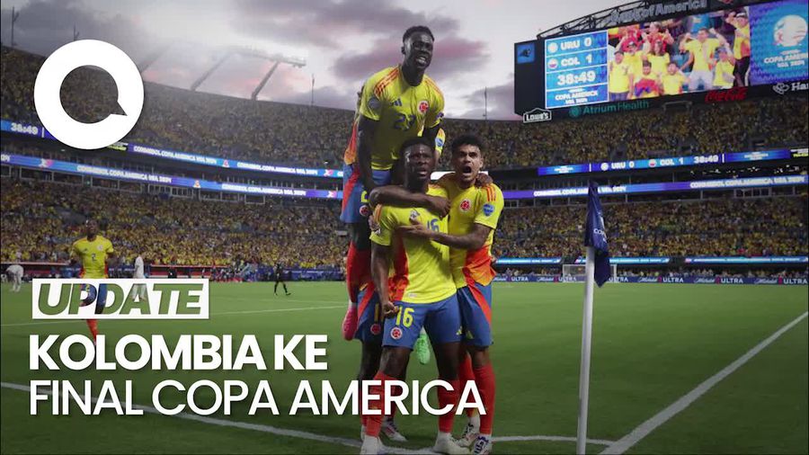 Momen 10 Pemain Kolombia Kalahkan Uruguay