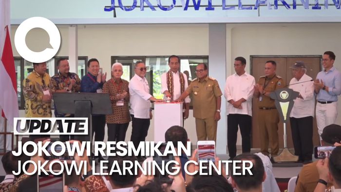 Momen Peresmian Gedung Jokowi Learning Center di SMA Kebangsaan Lampung
