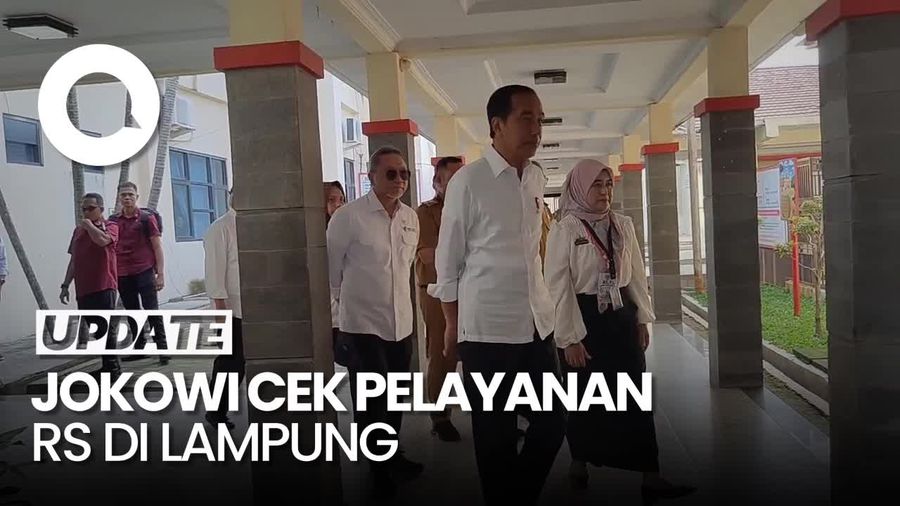 Momen Jokowi Tinjau Pelayanan RSUD Dr H Bob Bazar Lampung