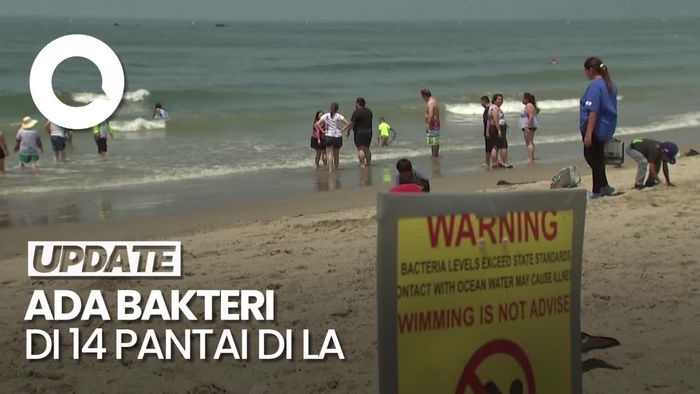 Pengunjung Abaikan Peringatan Pantai di LA yang Terindikasi Bakteri