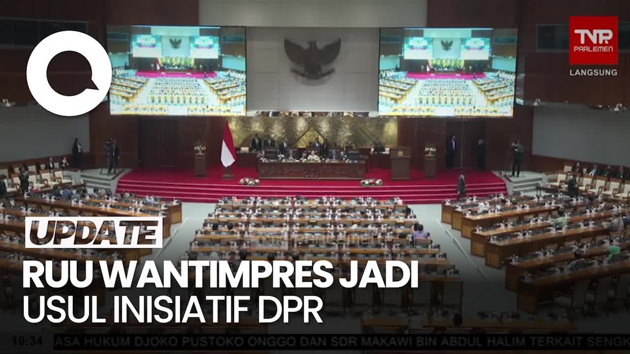 Tok! Revisi UU Wantimpres Disahkan Jadi Usul Inisiatif DPR