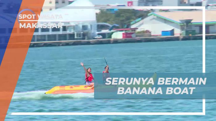 Memacu Adrenalin Bermain Banana Boat di Pulau Kayangan Makassar