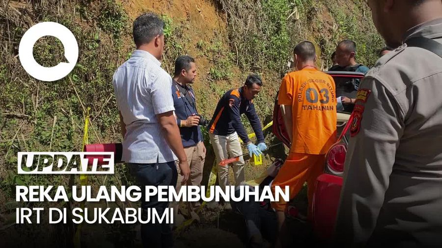 Reka Ulang Sejoli Bunuh IRT di Sukabumi, 23 Adegan Diperagakan
