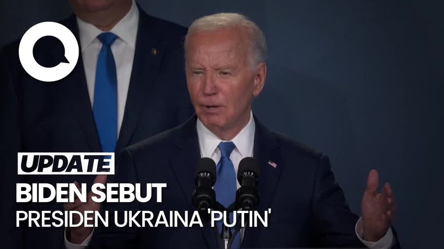 Duh! Kala Biden Salah Sebut Zelensky Jadi Presiden Putin di KTT NATO