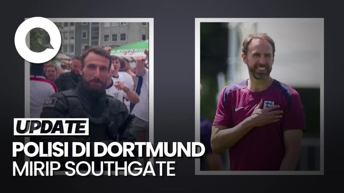 Mirip Southgate Banget, Polisi di Dortmund Jadi Korban Suporter Inggris