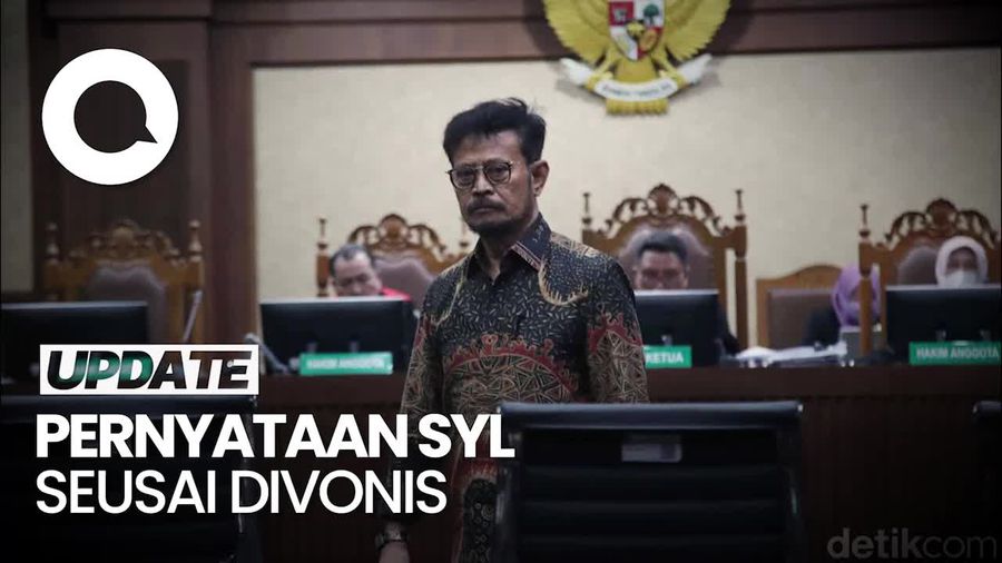 Kala SYL Bawa-bawa Prestasi hingga Risiko Jabatan Seusai Divonis 10 Tahun Bui