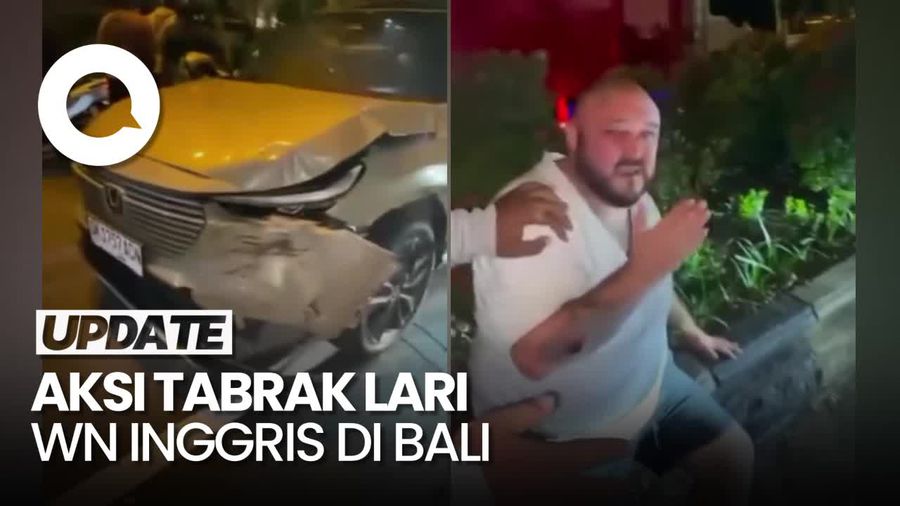 Bule di Bali Tabrak Pemotor Lalu Kabur, Berujung Jadi Bulan-bulanan Warga