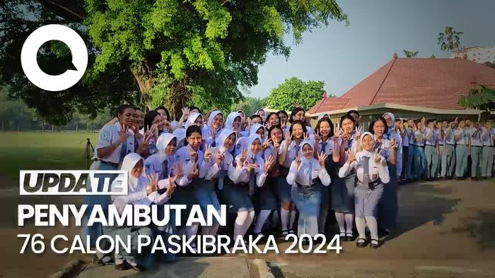Momen Tantingan 76 Calon Paskibraka Siap Jalani Latihan HUT Ke-79 RI
