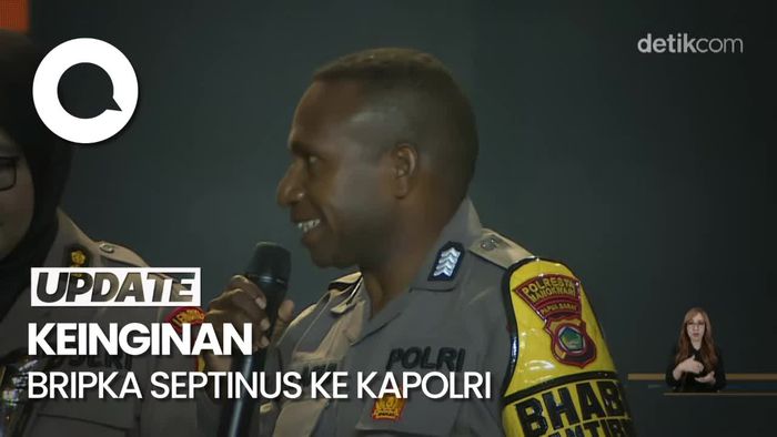 Raih Hoegeng Awards 2024, Bripka Septinus Bawa Harapan Anak Papua ke Kapolri