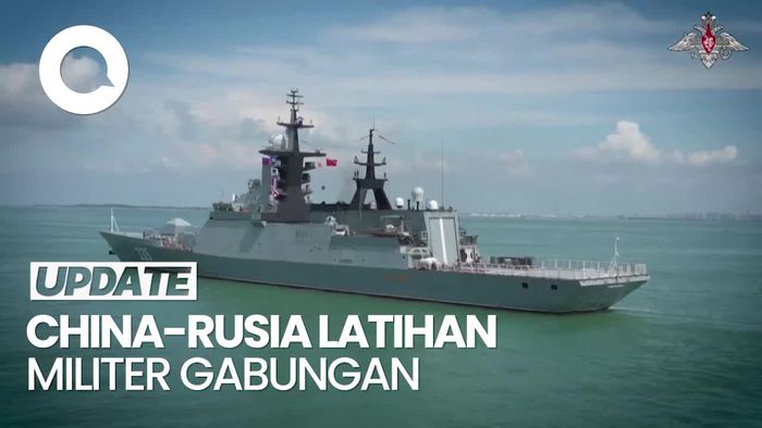 Momen Angkatan Laut China-Rusia Gelar Latihan Militer Gabungan