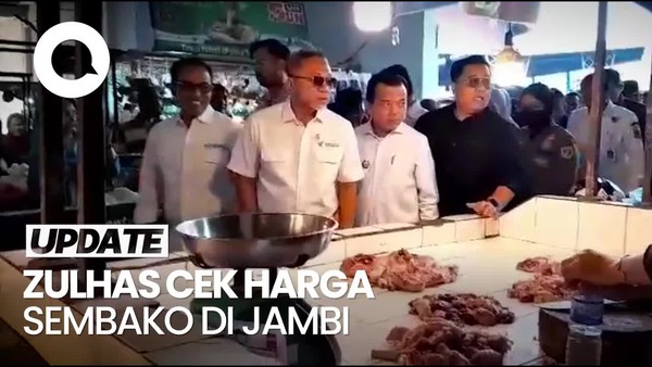 Mendag Zulhas Cek Harga Sembako di Jambi: Di Sini Deflasi, Harga Murah