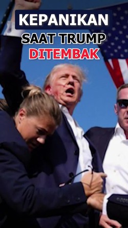 Video Amatir Kepanikan di Lokasi Saat Trump Ditembak