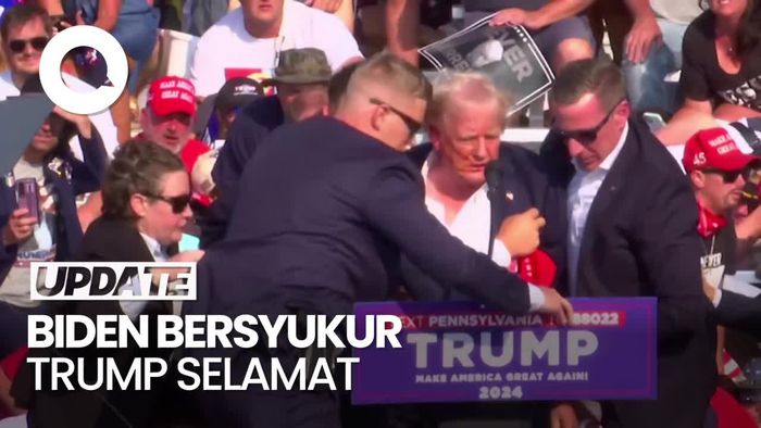 Biden soal Penembakan di Kampanye Trump: Saya Bersyukur Dia Selamat