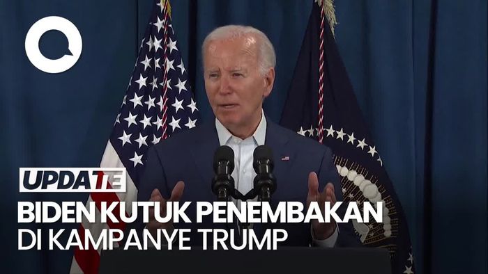 Biden Kutuk Kekerasan Politik Setelah Penembakan di Kampanye Trump