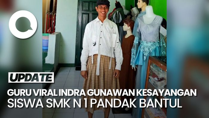 Guru yang Viral Karena Gaya Busana Unik di Kelas Jadi Kesayangan Siswa