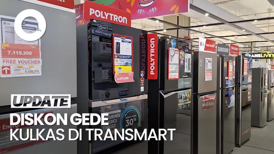 Diskon Gede! Nih Harga Kulkas 2 Sampai 4 Pintu di Transmart Full Day Sale
