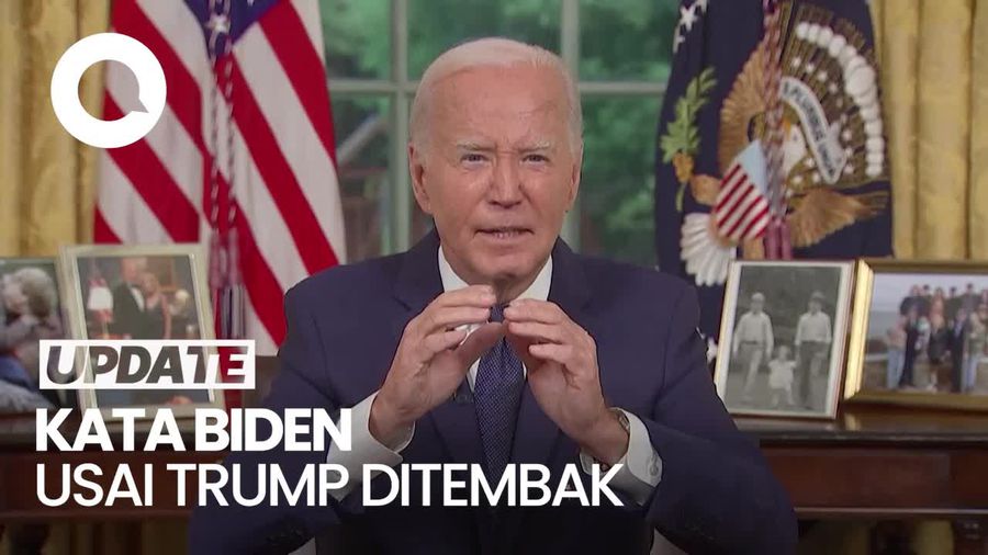 Biden soal Penembakan Trump: Politik Jangan Jadi Medan Perang