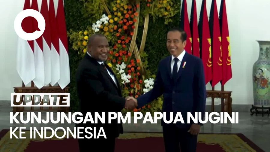 Jokowi Terima Kunjungan PM Papua Nugini James Marape di Istana Bogor