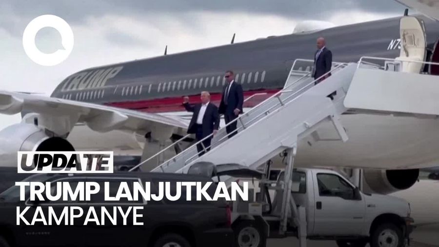 Momen Trump Kembali Kampanye Seusai Insiden Penembakan