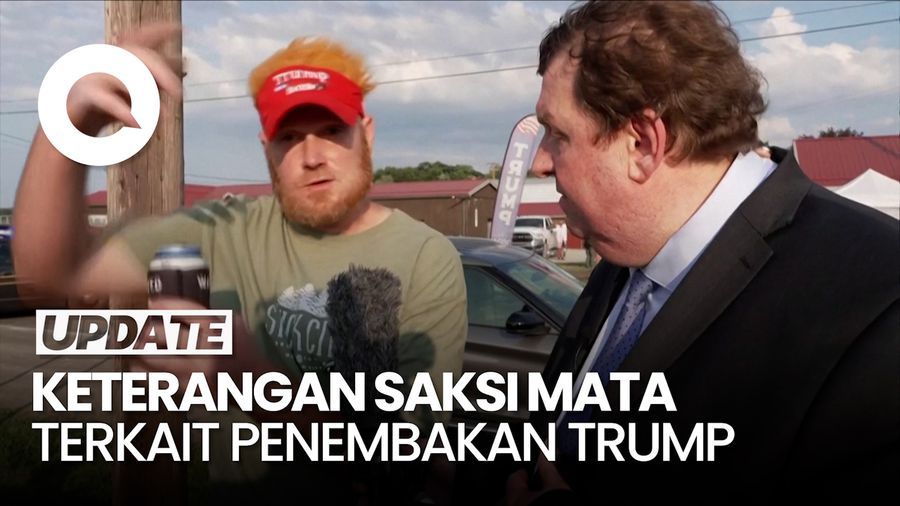 Saksi Mata Lihat Pria Merangkak di Atap Saat Trump Ditembak