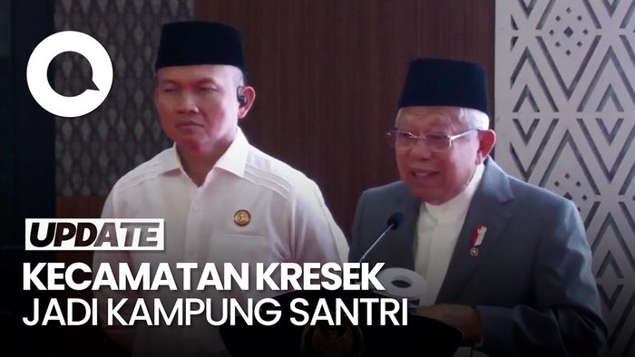 Wapres Maruf Resmikan Kecamatan Kresek Jadi Kampung Santri