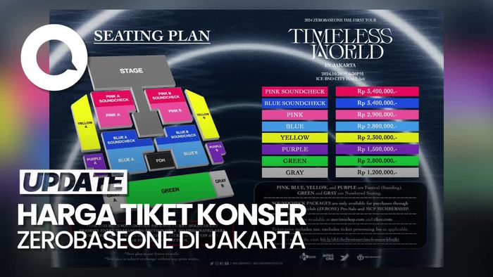 Intip Seat Plan dan Harga Tiket Konser ZEROBASEONE di Jakarta
