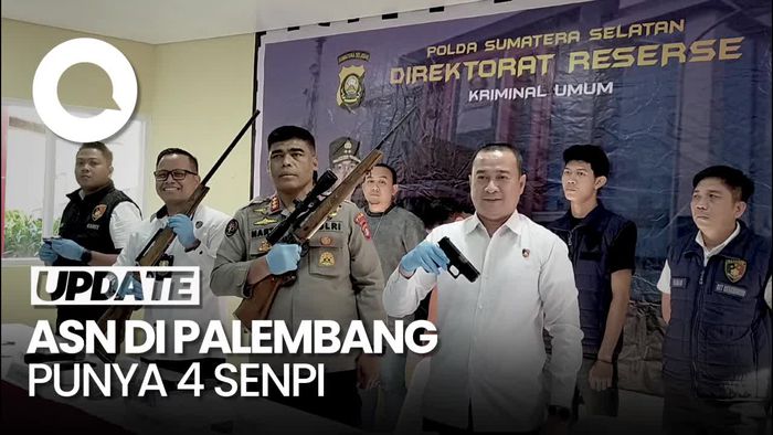Punya 4 Senpi Tanpa Surat Izin, ASN di Palembang Ditangkap