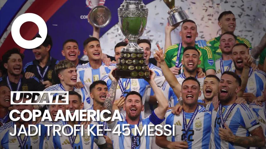 Kemenangan Argentina Bawa Messi Koleksi Trofi ke-45