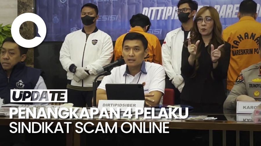 Polri Tangkap 4 Pelaku Scam Online Jaringan Internasional: 1 WNA, 3 WNI