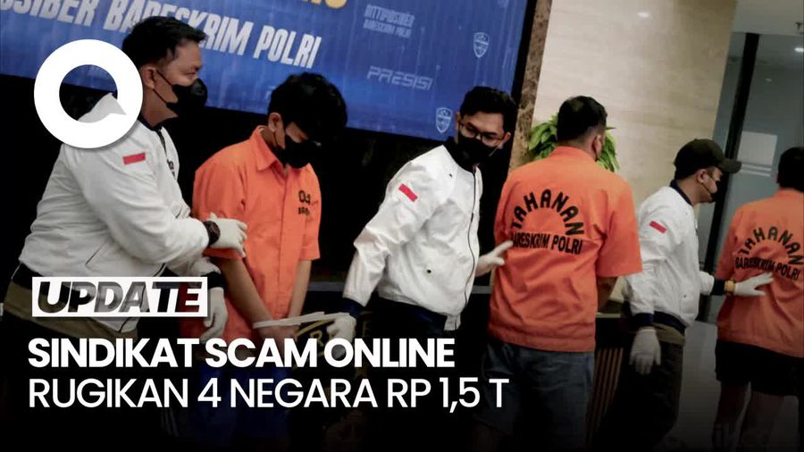 Polri Bongkar Sindikat Scam Online di 4 Negara, Kerugian Capai Rp 1,5 T