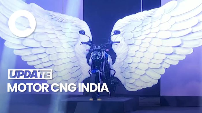 Penampakan Motor Berbahan Bakar CNG dari India