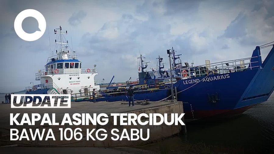 Kapal Berbendera Singapura Ditangkap di Kepri, Bawa Sabu 106 Kg