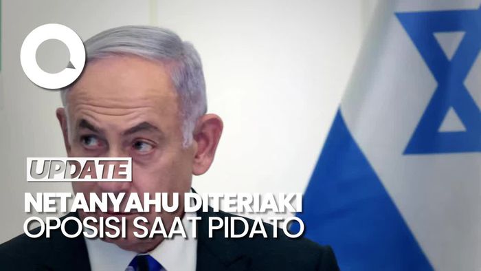 Momen Netanyahu Pidato Disambut Teriakan Oposisi Israel di Parlemen
