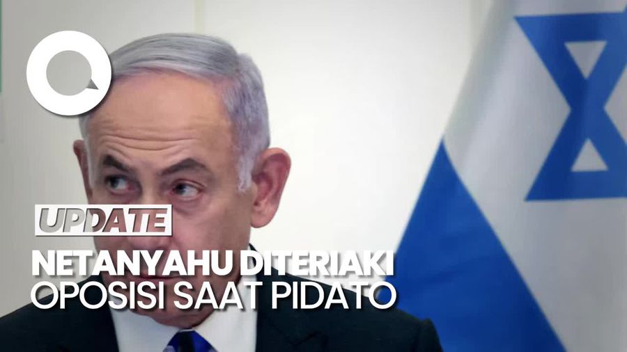 Momen Netanyahu Pidato Disambut Teriakan Oposisi Israel di Parlemen