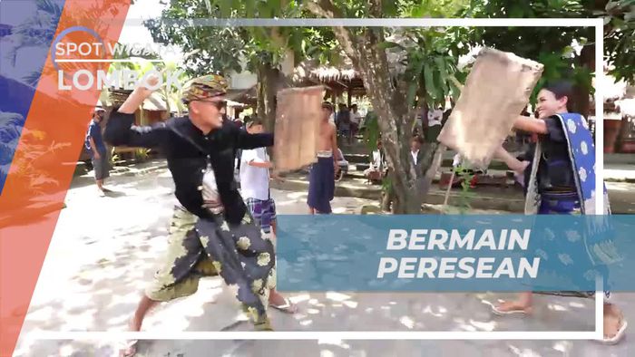 Adu Ketangkasan Bermain Peresean Dengan Senjata Rotan, Lombok