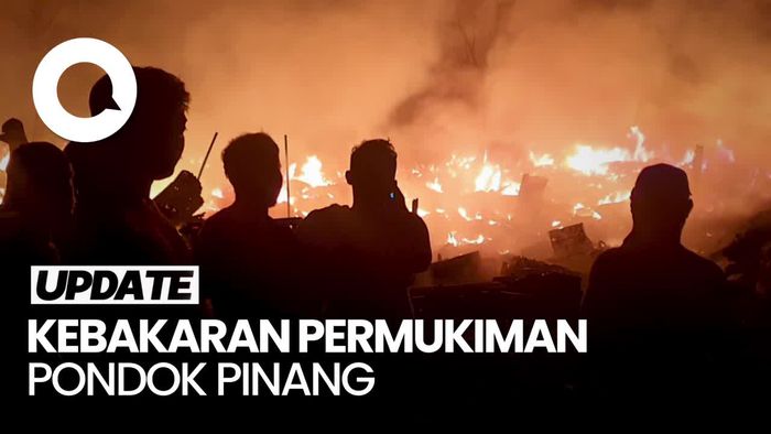 Permukiman Padat Penduduk di Pondok Pinang Jaksel Kebakaran!